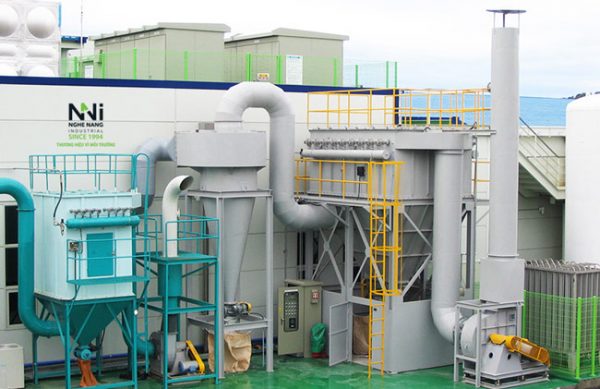 Quy trình xử lý khí thải nhà máy bằng hệ thống công nghệ cao