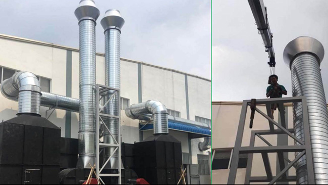 So sánh hệ thống xử lý khí thải công nghiệp và dân dụng